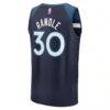 Julius Randle Minnesota Timberwolves Fashion7 Fast Break Replica Player Jersey - Navy - Detail View