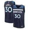 Julius Randle Minnesota Timberwolves Fashion7 Fast Break Replica Player Jersey - Navy - Front View