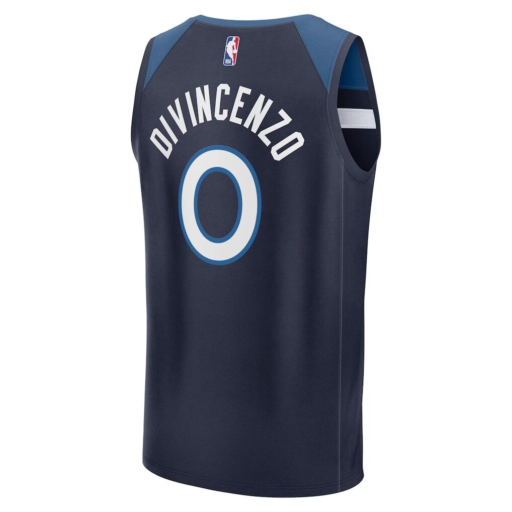Donte DiVincenzo Minnesota Timberwolves Fashion7 Fast Break Replica Player Jersey - Icon Edition