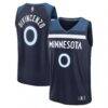 Donte DiVincenzo Minnesota Timberwolves Fashion7 Fast Break Replica Player Jersey - Navy - Front View