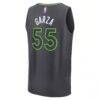 Luka Garza Minnesota Timberwolves Fashion7 Fast Break Replica Player Jersey - Charcoal - Detail View