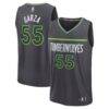 Luka Garza Minnesota Timberwolves Fashion7 Fast Break Replica Player Jersey - Charcoal - Front View