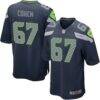 Nike Youth Seattle Seahawks Landon Cohen Team Color Game Jersey - - Front View