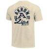 Akron Zips Comfort Colors Mascot Overlay T-Shirt - Cream - Detail View