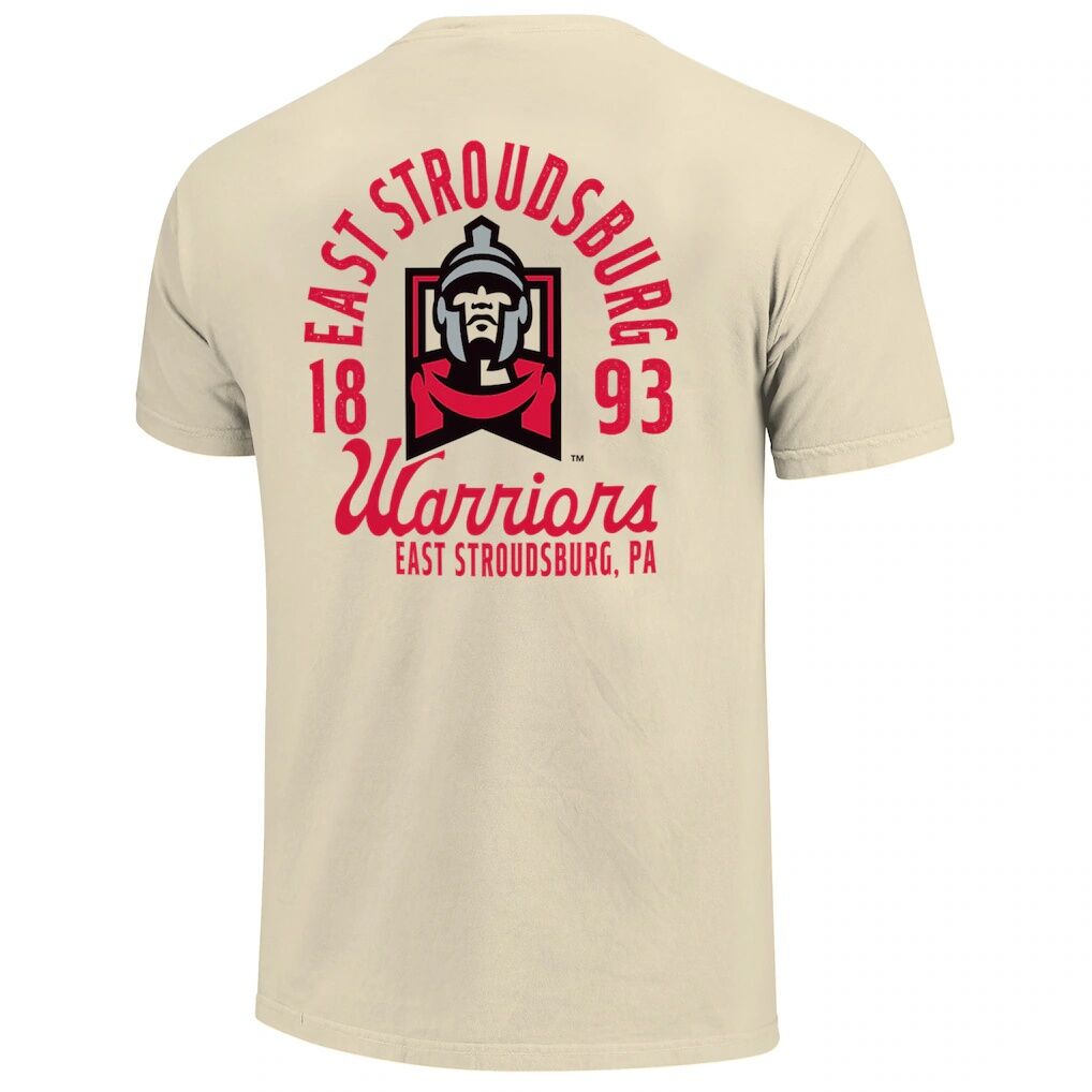 East Stroudsburg Warriors Comfort Colors Mascot Overlay T-Shirt