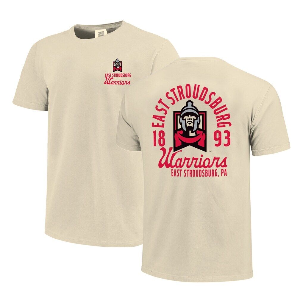 East Stroudsburg Warriors Comfort Colors Mascot Overlay T-Shirt