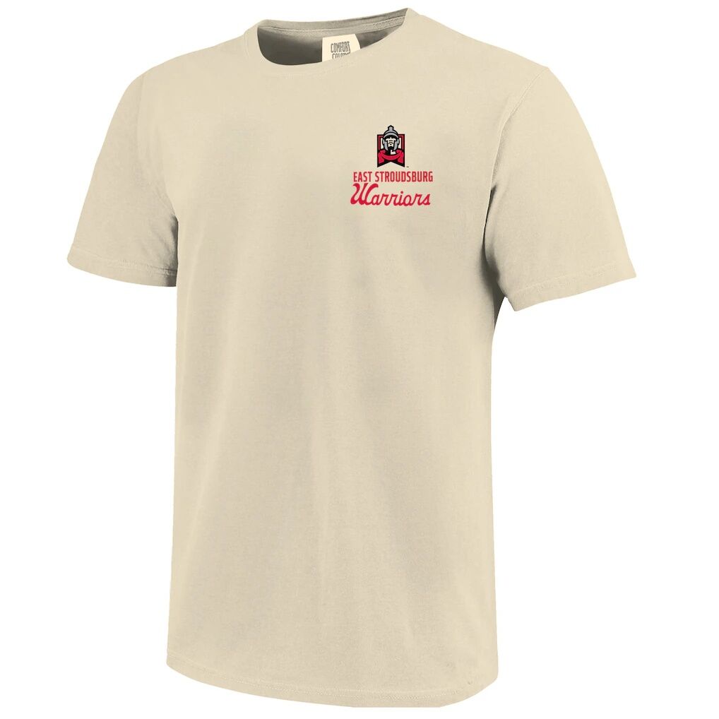 East Stroudsburg Warriors Comfort Colors Mascot Overlay T-Shirt