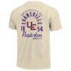 Evansville Purple Aces Comfort Colors Mascot Overlay T-Shirt - Cream - Detail View