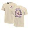 Evansville Purple Aces Comfort Colors Mascot Overlay T-Shirt - Cream - Front View