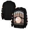 Atlanta Hawks '47 Women's 2025/26 City Edition Go Big Oversized Sweatshirt - Black - Front View