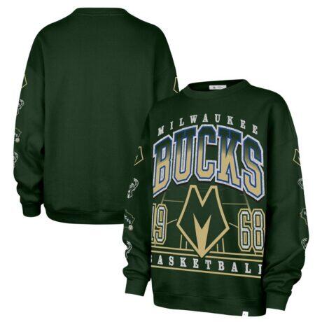 Milwaukee Bucks '47 Women's 2025/26 City Edition Go Big Oversized Sweatshirt - - Front View