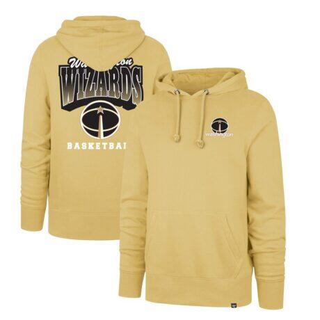 Washington Wizards '47 2025/26 City Edition Jab Step Headline Hoodie - Gold - Front View