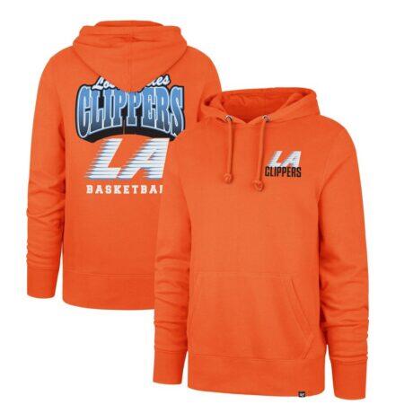 LA Clippers '47 2025/26 City Edition Jab Step Headline Hoodie - Orange - Front View