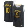 Jimmy Butler III Golden State Warriors Fashion7 Fast Break Replica Player Jersey - Black - Front View