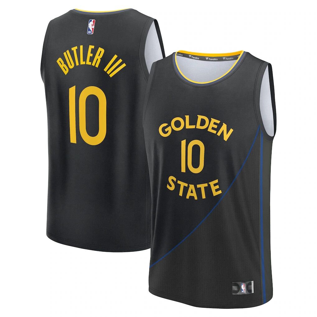 Jimmy Butler III Golden State Warriors Fashion7 Fast Break Replica Player Jersey – Statement Edition