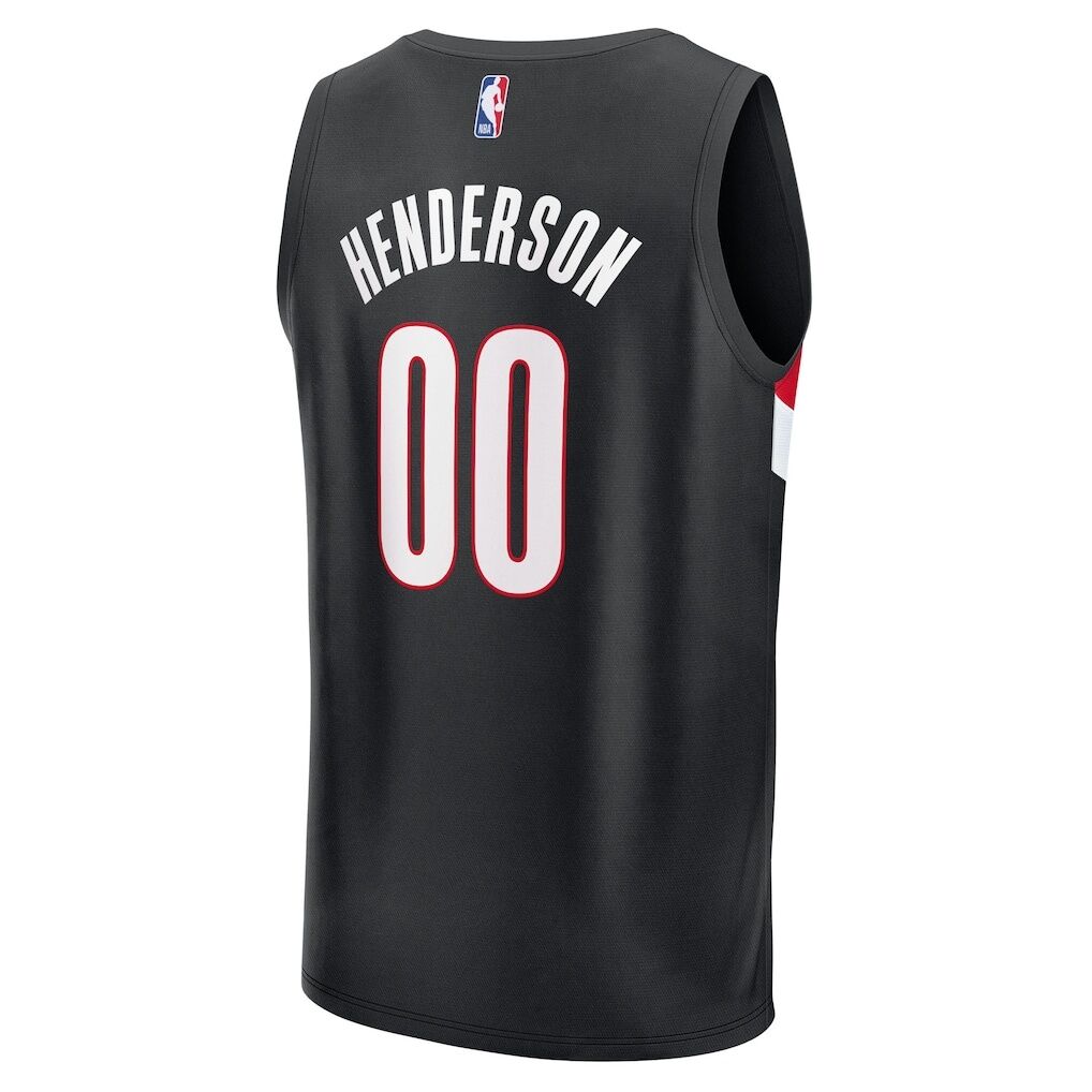 Scoot Henderson Portland Trail Blazers Fashion7 Youth Fast Break Replica Player Jersey - Icon Edition