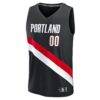Scoot Henderson Portland Trail Blazers Fashion7 Youth Fast Break Replica Player Jersey - Black - Side View