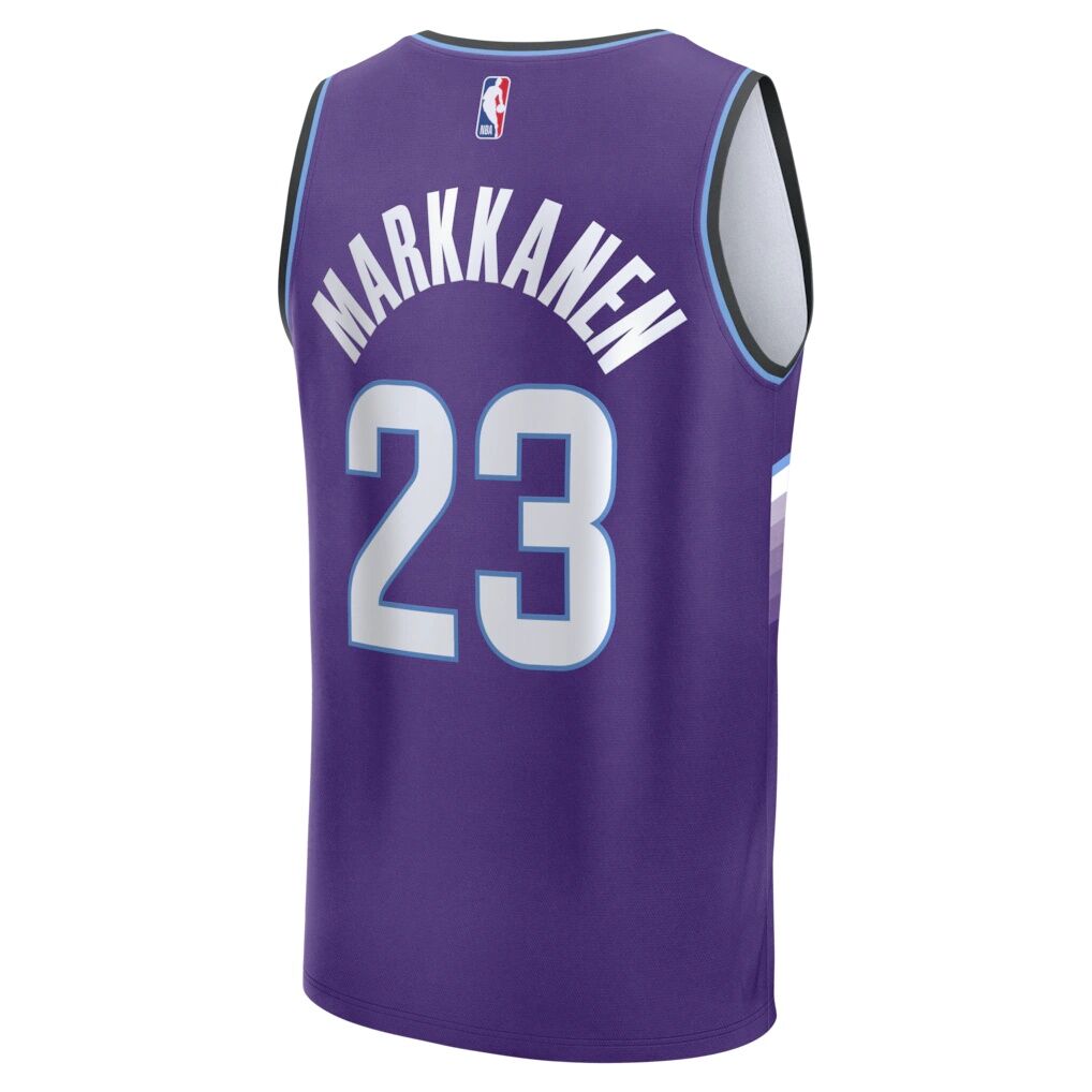 Lauri Markkanen Utah Jazz Fashion7 Fast Break Replica Jersey - Icon Edition