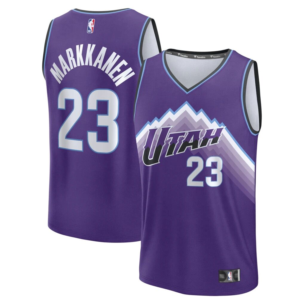 Lauri Markkanen Utah Jazz Fashion7 Fast Break Replica Jersey - Icon Edition