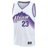 Lauri Markkanen Utah Jazz Fashion7 Youth Fast Break Replica Jersey - White - Side View