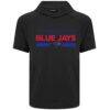Toronto Blue Jays Levelwear City Connect Phase No Hitter Short Sleeve Pullover Hoodie - Black - Side View