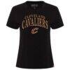 Cleveland Cavaliers Sportiqe Women's Arcadia Boxy T-Shirt - Black - Side View
