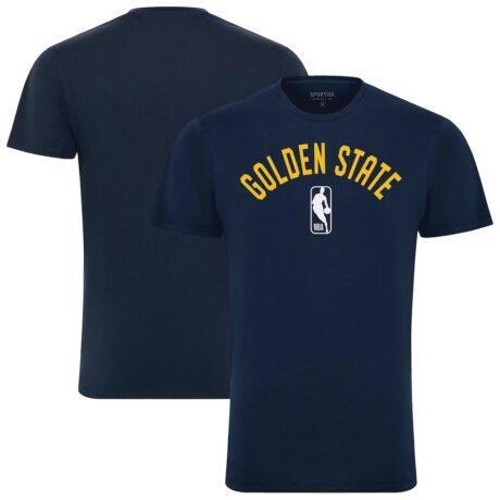 Golden State Warriors Sportiqe Unisex Bingham T-Shirt - Navy - Front View
