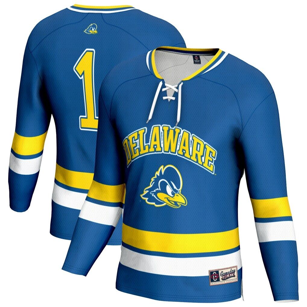 Delaware Fightin' Blue Hens GameDay Greats Unisex Lightweight Men's Hockey Fashion Jersey - Royal