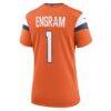 Evan Engram Denver Broncos Nike Women's Team Game Jersey - Orange - Detail View