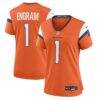 Evan Engram Denver Broncos Nike Women's Team Game Jersey - Orange - Front View