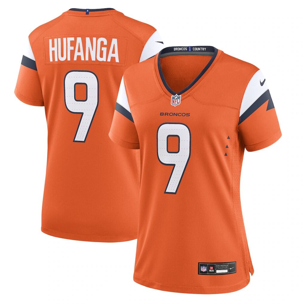 Talanoa Hufanga Denver Broncos Nike Women's Team Game Jersey