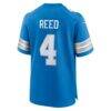 D.J. Reed Detroit Lions Nike Team Game Jersey - Blue - Detail View