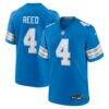 D.J. Reed Detroit Lions Nike Team Game Jersey - Blue - Front View