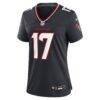 Braxton Berrios Houston Texans Nike Women's Team Game Jersey - Navy - Side View