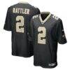 Spencer Rattler New Orleans Saints Nike Team Game Jersey - Black - Front View