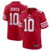 Mac Jones San Francisco 49ers Nike Team Game Jersey - - Front View