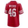 Jon Weeks San Francisco 49ers Nike Team Game Jersey - - Detail View