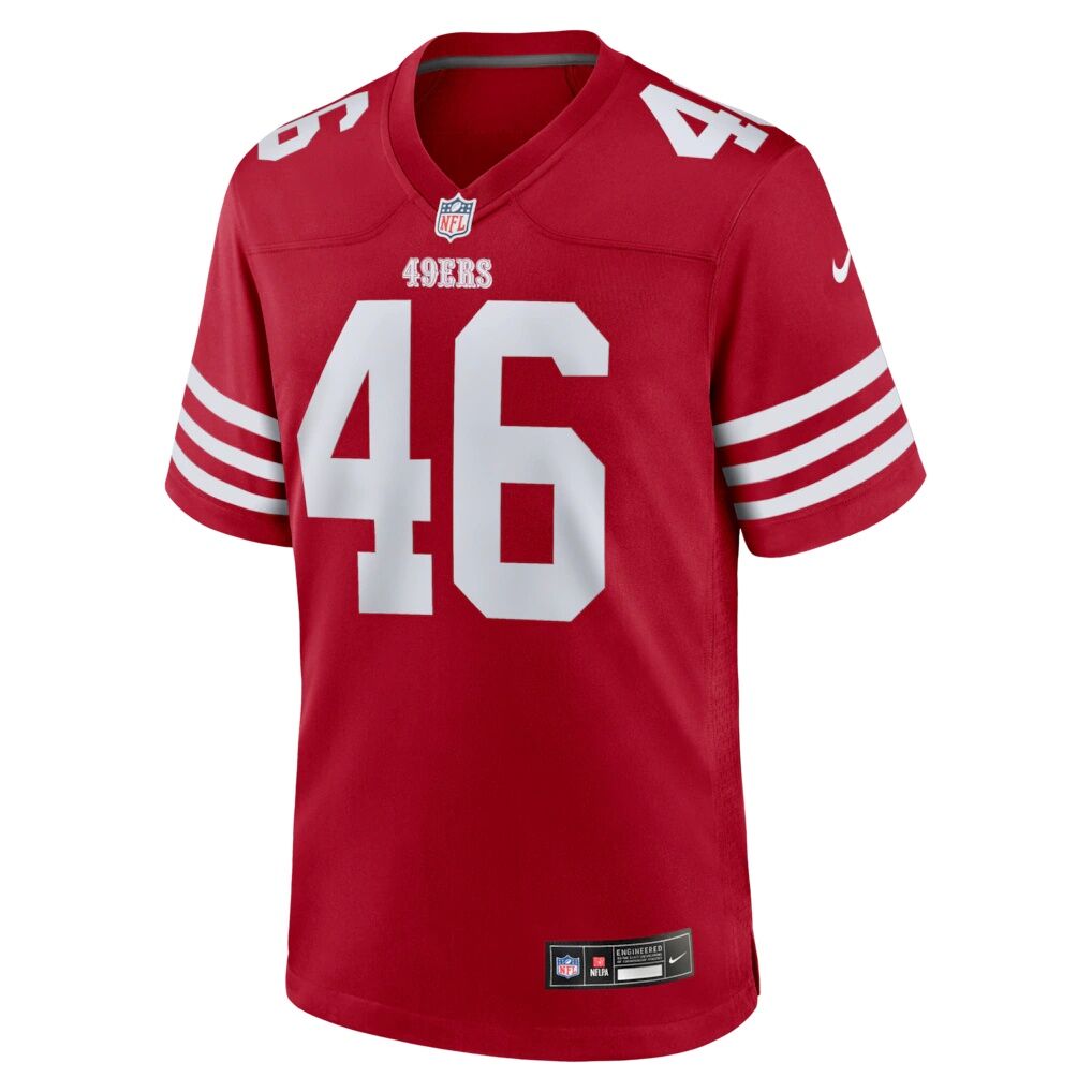 Jon Weeks San Francisco 49ers Nike Team Game Jersey -  Scarlet