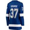 Yanni Gourde Tampa Bay Lightning Fashion7 Women's Home Breakaway Player Jersey - Blue - Detail View