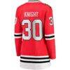 Spencer Knight Chicago Blackhawks Fashion7 Women's Home Breakaway Player Jersey - Red - Detail View