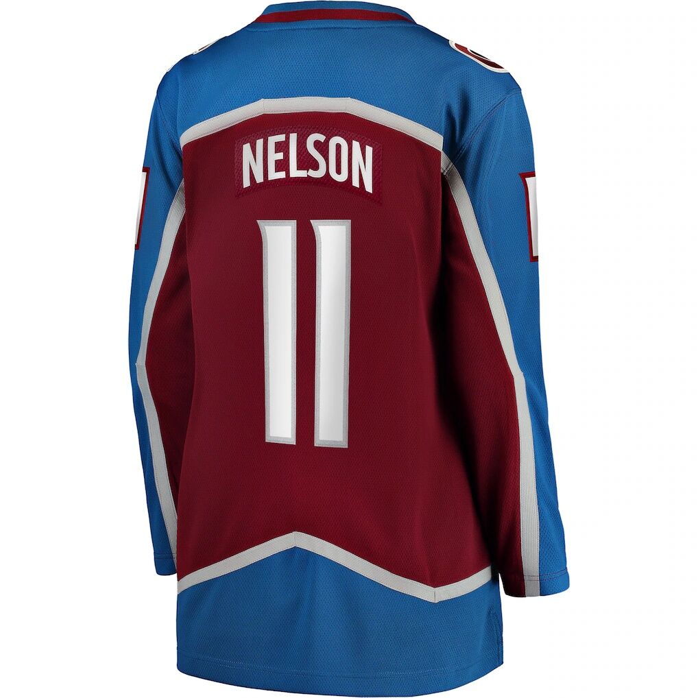 Brock Nelson Colorado Avalanche Fashion7 Women's Home Breakaway Player Jersey - Burgundy