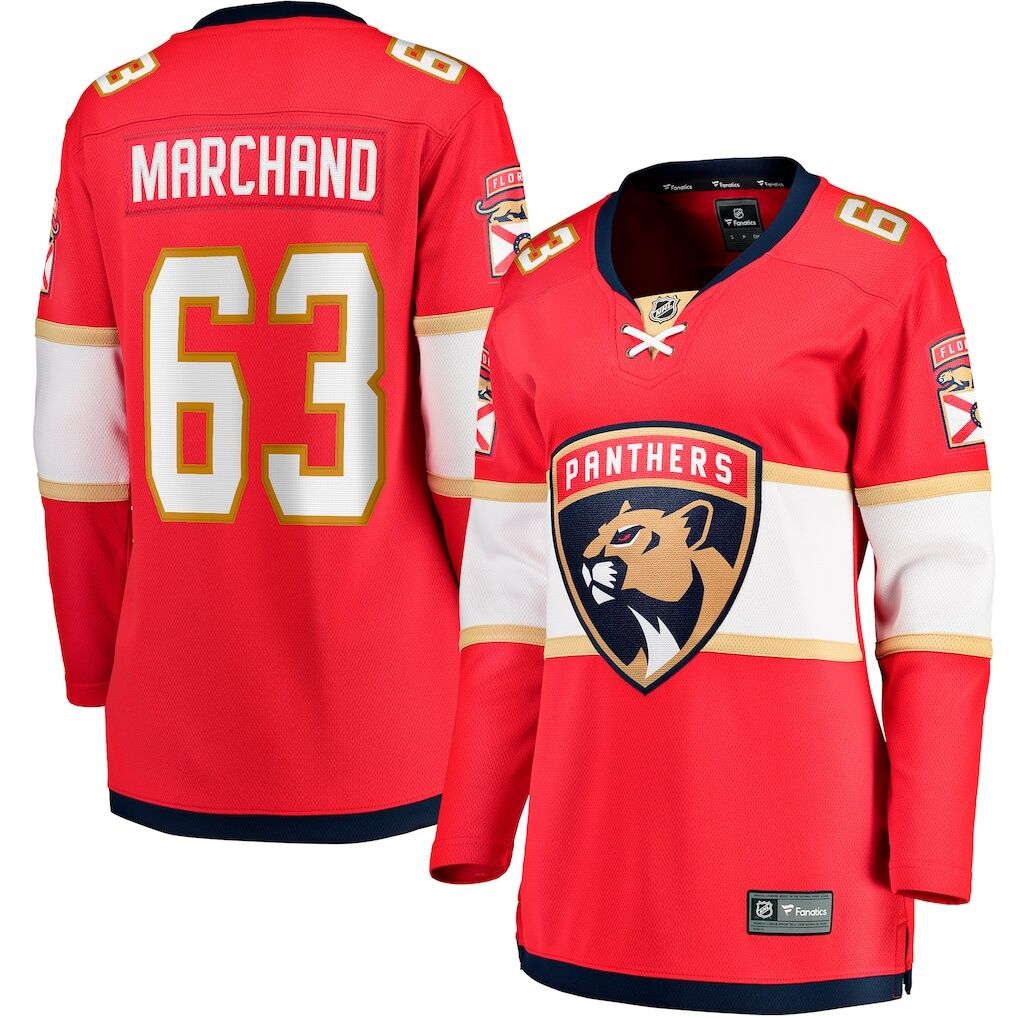 Brad Marchand Florida Panthers Fashion7 Women's Home Breakaway Player Jersey