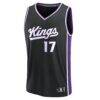 Jonas Valančiūnas Sacramento Kings Fashion7 Fast Break Replica Jersey - Black - - Side View