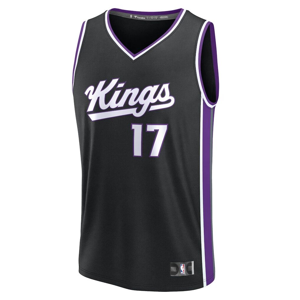 Jonas Valančiūnas Sacramento Kings Fashion7 Fast Break Replica Jersey - Black - Icon Edition