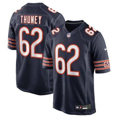 Joe Thuney Chicago Bears Nike Team Game Jersey - Navy - Front View