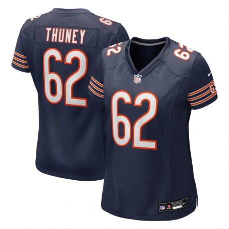 Joe Thuney Chicago Bears Nike Women's Team Game Jersey - Navy - Front View