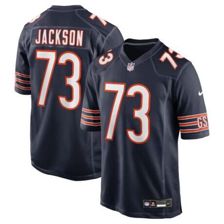 Jonah Jackson Chicago Bears Nike Team Game Jersey - Navy - Front View