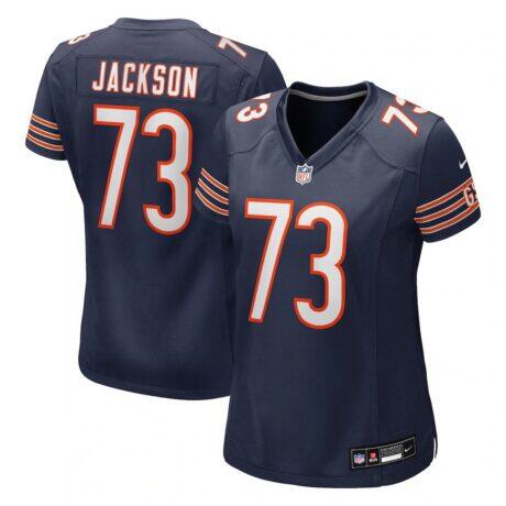 Jonah Jackson Chicago Bears Nike Women's Team Game Jersey - Navy - Front View