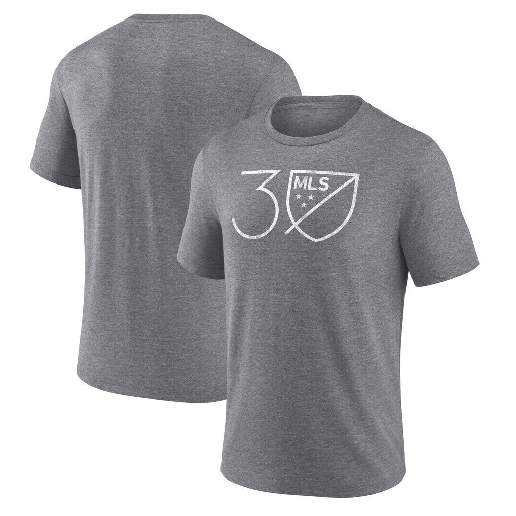 MLS 30th Anniversary Tri-Blend T-Shirt - Heather Gray