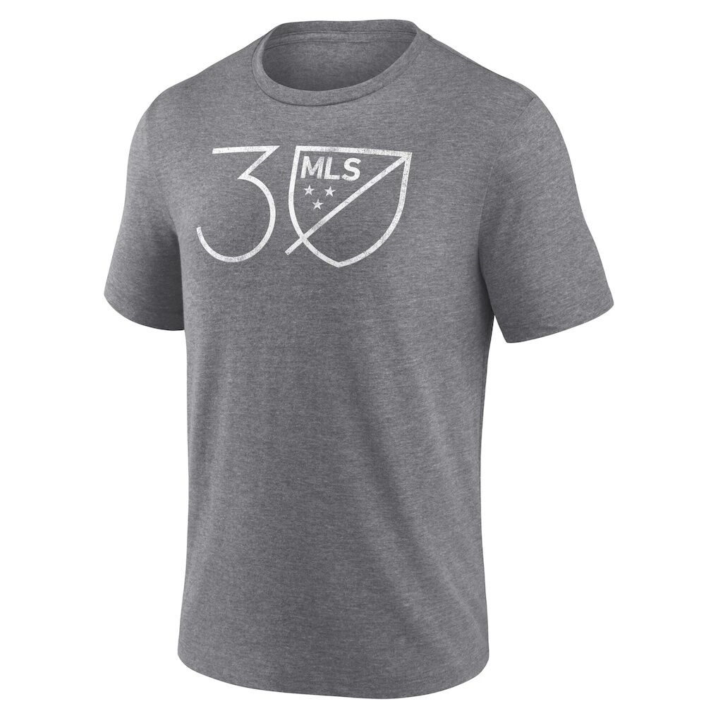 MLS 30th Anniversary Tri-Blend T-Shirt - Heather Gray